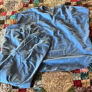 Blue Scrub Set light blue seal blue
